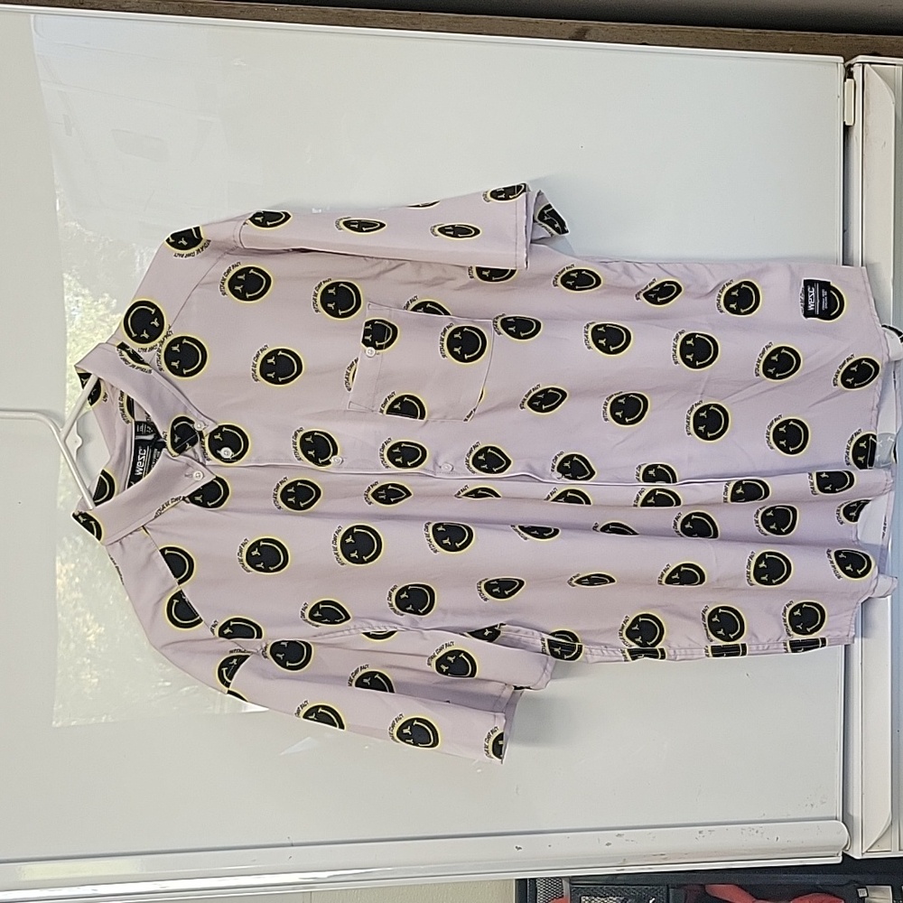 Wesc short sleeve button down shirt